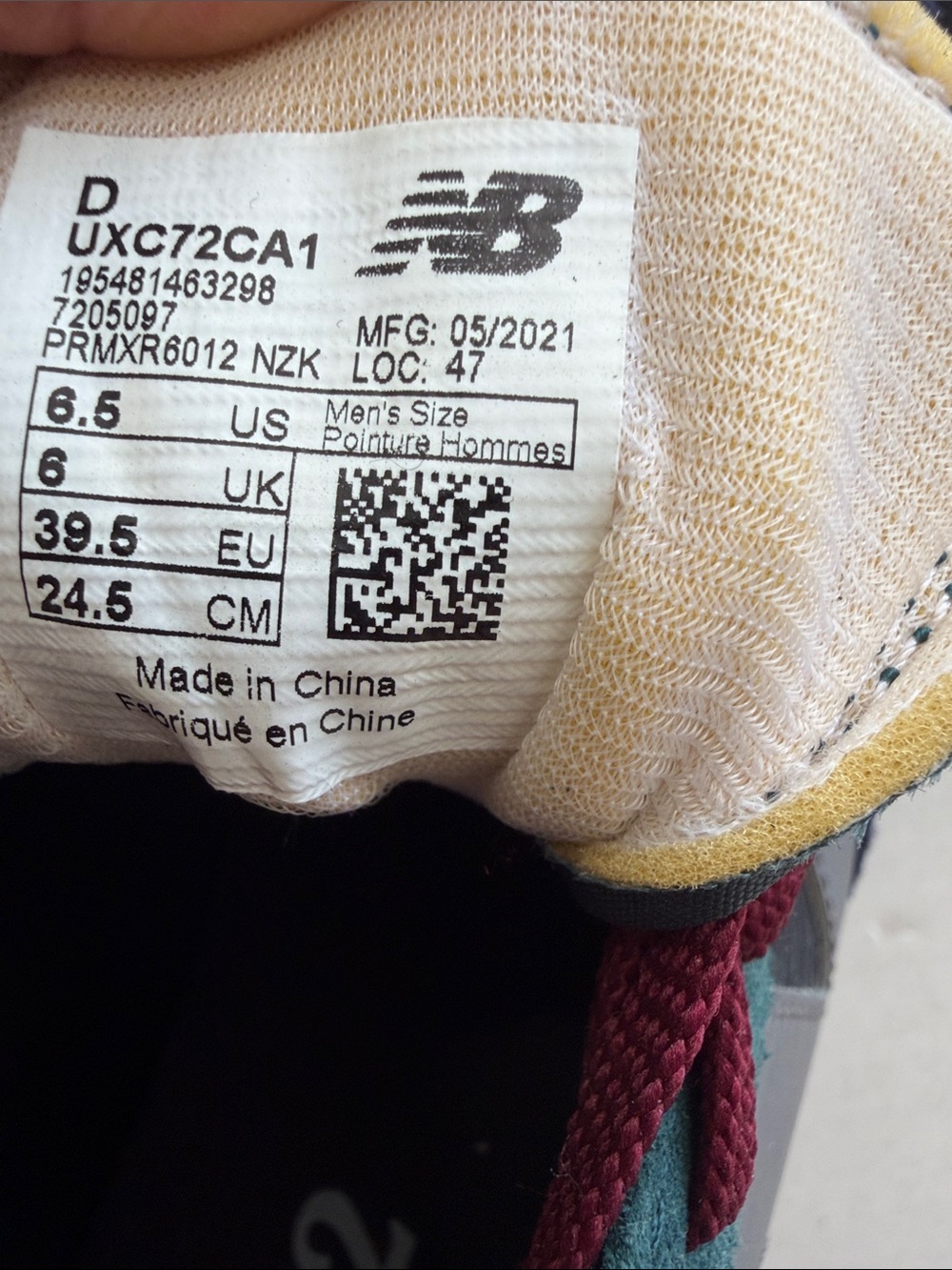 New balance XC-72 mens sz 6.5 athletic trainer multi color new - Picture 6 of 13